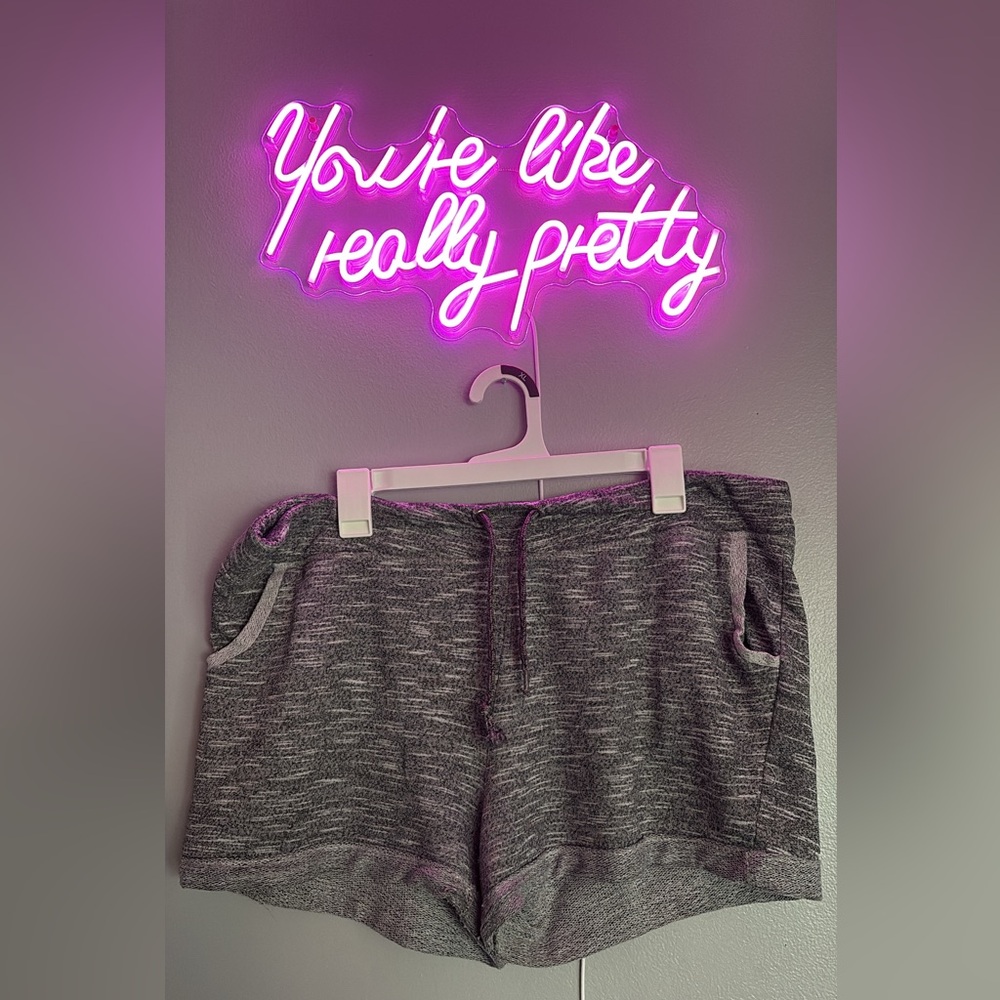 Women's Athletic Shorts in Charcoal Gray